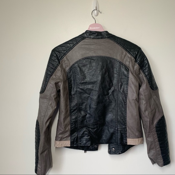 Urban Outfitters Moto Bomber Jacket Size Medium - Picture 5 of 8